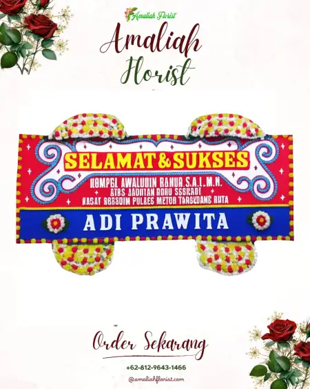 Papan Bunga Ucapan Selamat Marpoyan Damai