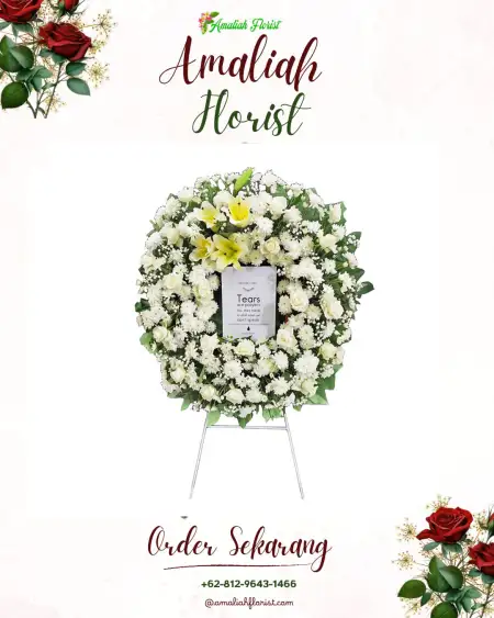 Krans Bunga Duka Marpoyan Damai